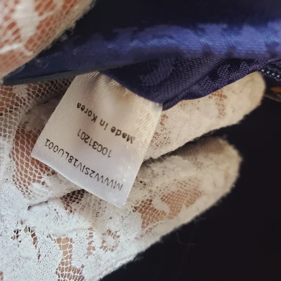 MCM Patent Embossed Satchel Crossbody Bag Ombre Brown Blue Purple - Picture 7 of 16